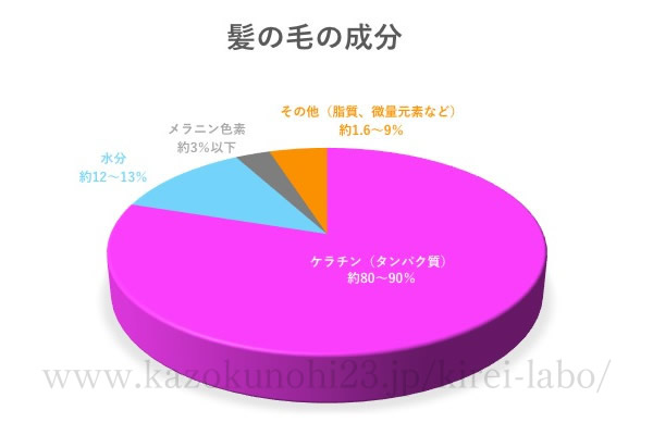 髪の毛の成分