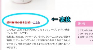 四季彩のフルアクションゲルを購入するときの送料を無料にする裏技が公開されていました。とっても親切なので口コミします