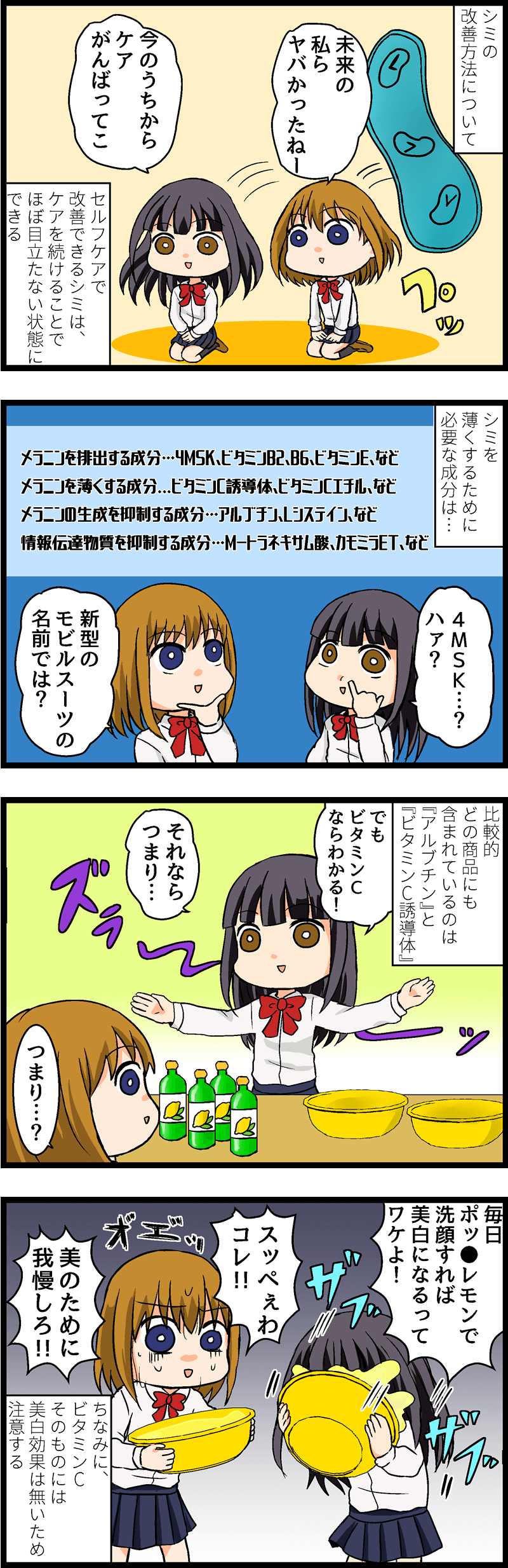 紫外線とメラニンの仁義なき戦い！シミができる理由とその改善方法とは？！ 第４話